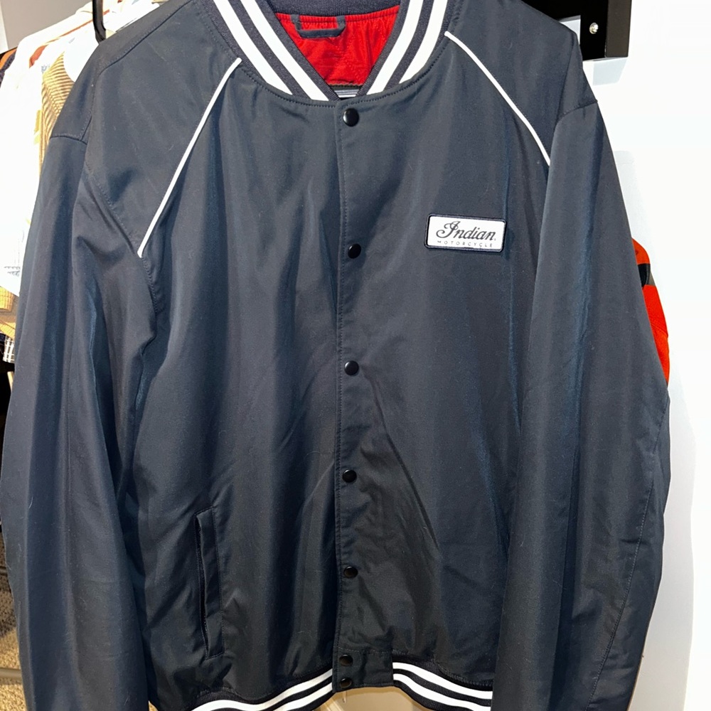 Indian Men's Black Varsity Jacket